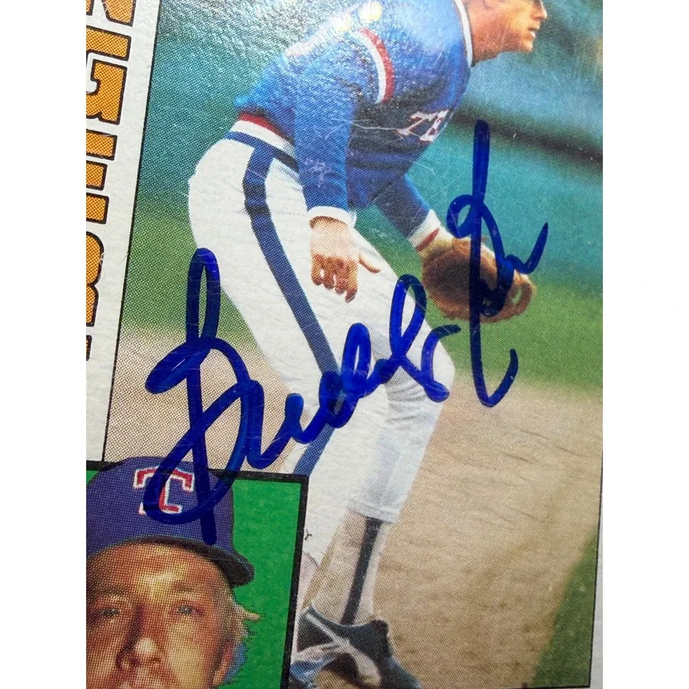 Buddy Bell Signed 1984 Topps #665 Texas Rangers Baseball Card Autograph NM